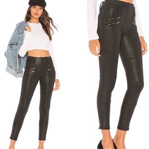 Hudson Jeans size 26 High Rise Moto Zip skinny